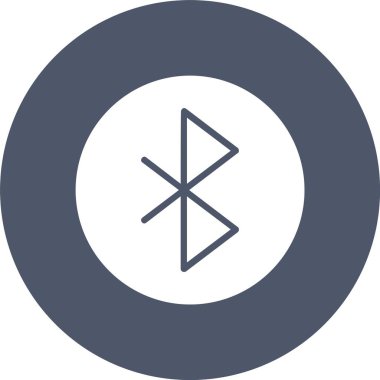 Bluetooth Kabartma Çemberi Simgesi