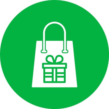 Hediye Çantası Kabartma Çemberi Simgesi