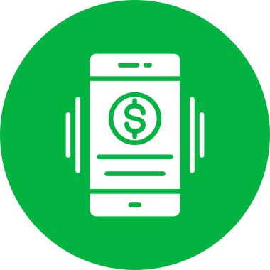 Çevrimiçi Bankacılık Kabartma Çemberi Simgesi