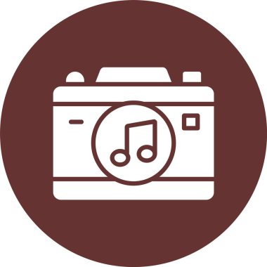 Müzik Kabartma Çemberi Simgesi