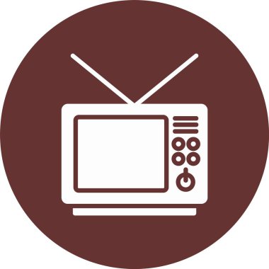 TV Kabartma Çemberi Simgesi