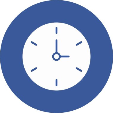 Saat Kabartma Çemberi Simgesi