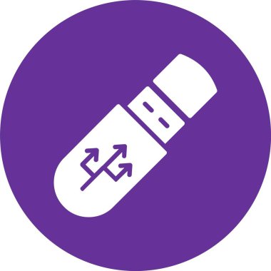 Flash Sürücü Kabartma Çemberi Simgesi