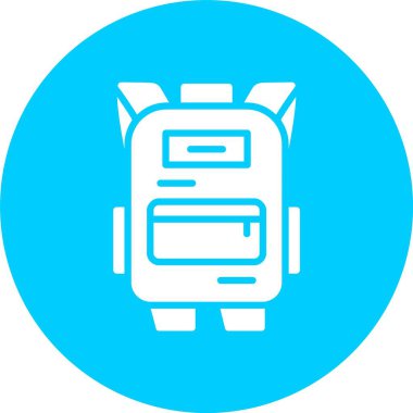 Sırt Çantası Kabartma Çemberi Simgesi