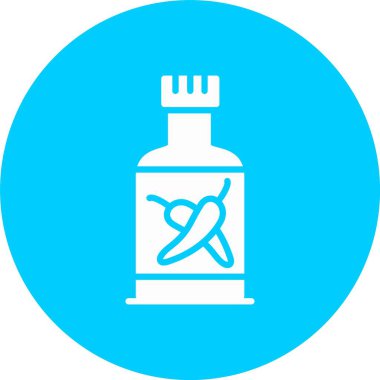 Chili Sosu Kabartma Çemberi Simgesi