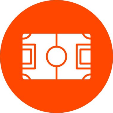 Futbol Sahası Kabartma Çemberi Simgesi