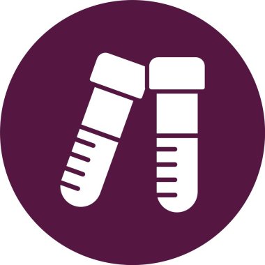 Test Tüpleri Kabartma Çemberi Simgesi