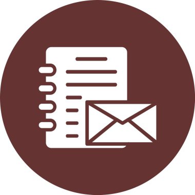 E- posta Kabartma Çemberi Simgesi