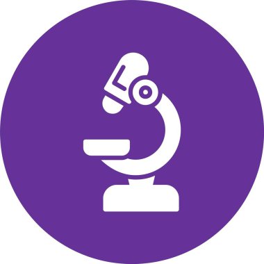 Mikroskop Kabartma Çember Simgesi