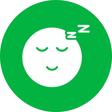 Uykulu Kabartma Çemberi Simgesi