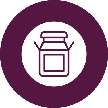 Süt Kabartma Çemberi Simgesi