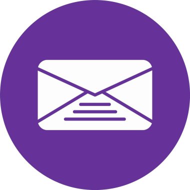 Zarf Kabartma Çemberi Simgesi