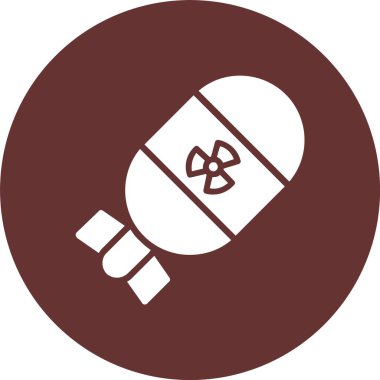 Bomba Kabartma Çemberi Simgesi