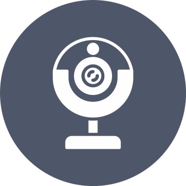 Webcam Kabartma Çemberi Simgesi