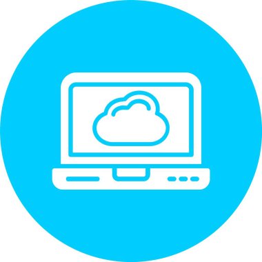 Bulut Kabartma Çemberi Simgesi