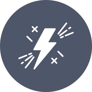 Şimşek Kabartma Çemberi Simgesi