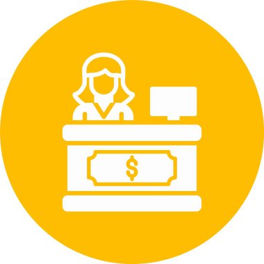 Kasiyer Sayacı Kabartma Çemberi Simgesi