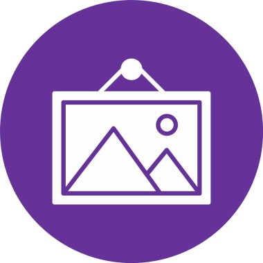 Resim Kabartma Çemberi Simgesi