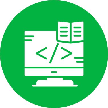 Web Geliştirme Kabartma Çemberi Simgesi