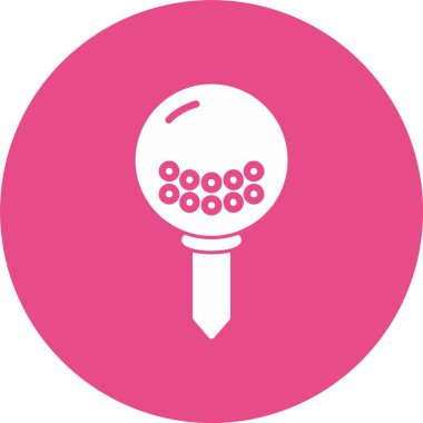 Top Yumru Kabartma Çemberi Simgesi