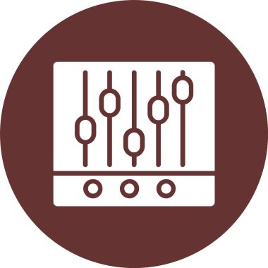 Müzik Dengeleyici Kabartma Çemberi Simgesi