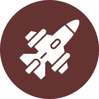 Jet Kabartma Çemberi Simgesi