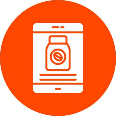 Çevrimiçi Dükkan Kabartma Çemberi Simgesi