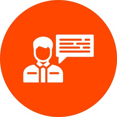 İleti Kabartma Çemberi Simgesi