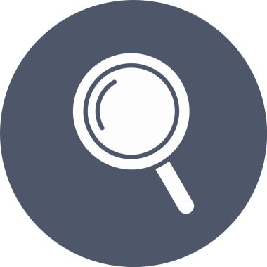 Büyütücü Cam Kabartma Çemberi Simgesi