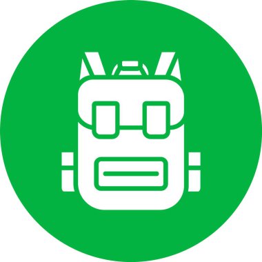 Sırt Çantası Kabartma Çemberi Simgesi