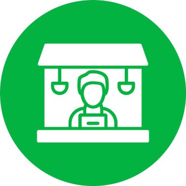 Ofis Kabartma Çemberi Simgesi