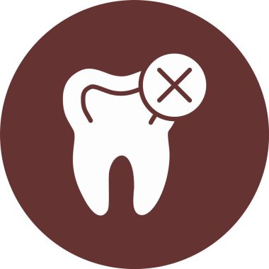 Diş Kaybı Kabartma Çemberi Simgesi