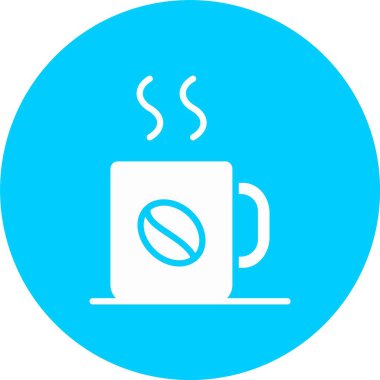 Kahve Kabartma Çemberi Simgesi