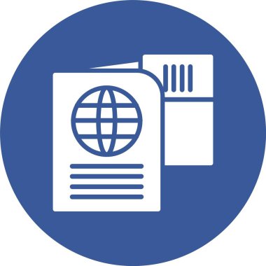 Pasaport Kabartma Çemberi Simgesi