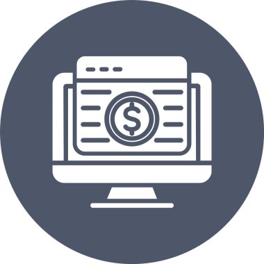 Dolar Kabartma Çemberi Simgesi