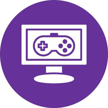 Oyun Denetleyici Kabartma Çemberi Simgesi