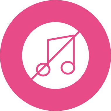 Müzik Kabartma Çemberi Simgesi Yok