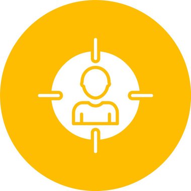 Hedef Seyirci Kabartma Çemberi Simgesi