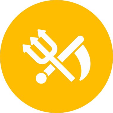 Tırpan Kabartma Çemberi Simgesi