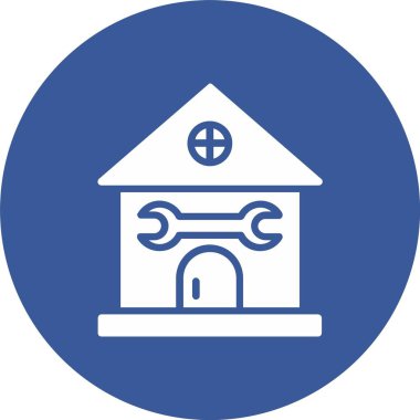 Ev Onarımı Kabartma Çemberi Simgesi