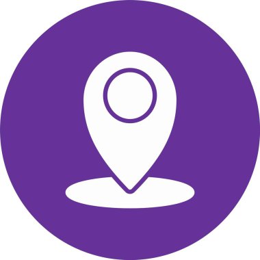 Gps Kabartma Çemberi Simgesi