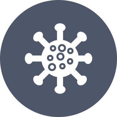 Virüs Kabartma Çemberi Simgesi