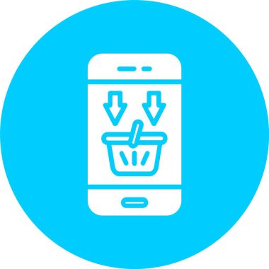 Akıllı Telefon Kabartma Çemberi Simgesi