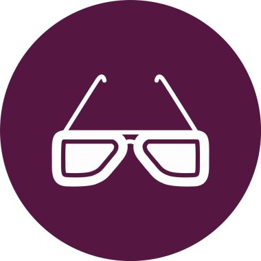 Güneş Gözlüğü Kabartma Çemberi Simgesi