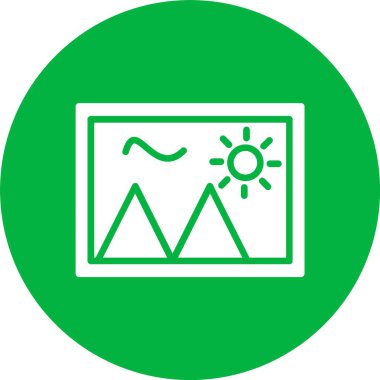 Yaz Tatili Fotoğrafçılık Kabartma Çemberi Simgesi