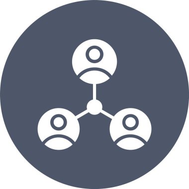 Takım Çalışması Kabartma Çemberi Simgesi