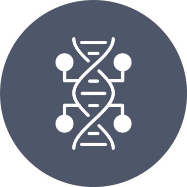 DNA Kabartma Çemberi Simgesi