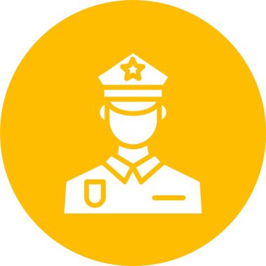 Polis Adam Kabartma Çemberi Simgesi