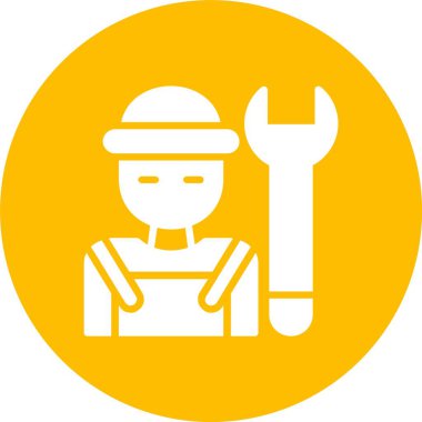 Tesisatçı Kabartma Çemberi Simgesi