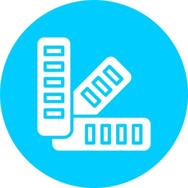 Renk Seçimi Kabartma Çemberi Simgesi